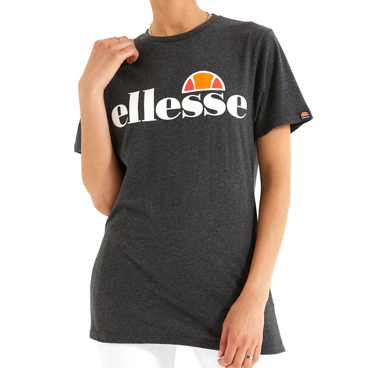 Ellesse Albany Womens Tee (Dark Grey Marl) 1 Ellesse Albany Womens Tee (Dark Grey Marl)