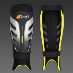 Grays G800 Hockey Shinguards (Black-Fluo Yellow)