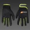 Grays G500 Gel Hockey Gloves (Black-Neon Yellow)