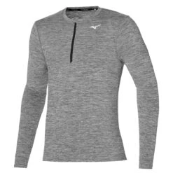 Mizuno Impulse Core Mens Long Sleeve Half Zip (Magnet)