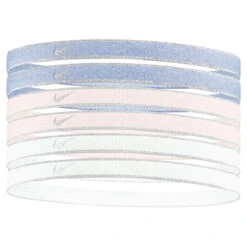 Nike Swoosh Sport Headbands 6 Pack (Metallic/Light Thistle/Doll)