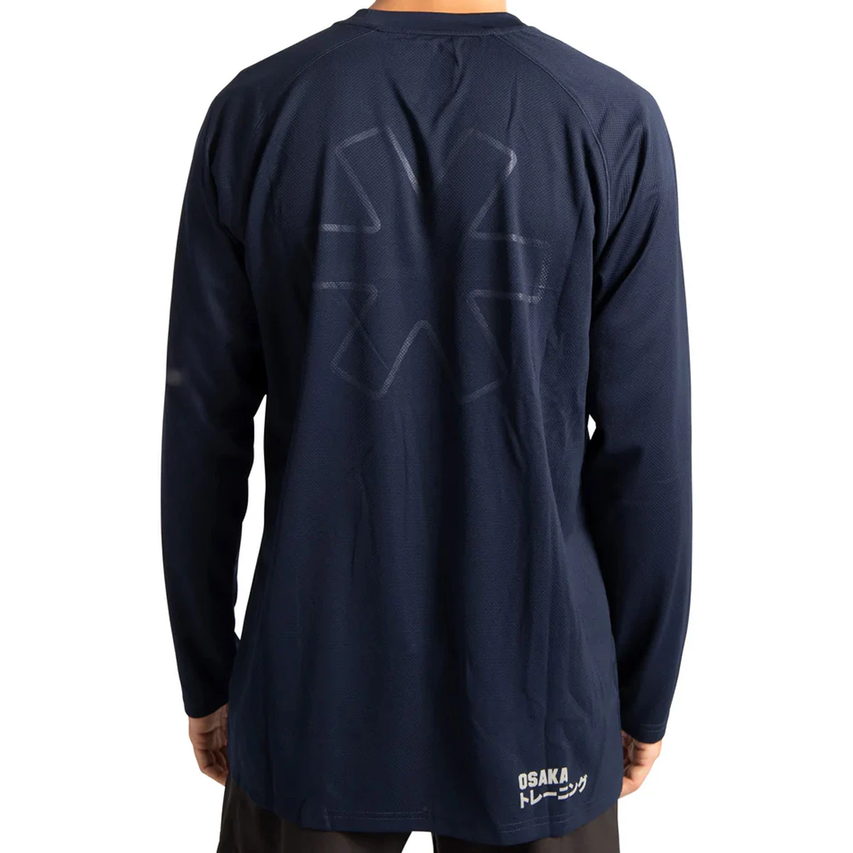 Osaka Mens Long Sleeve Training Tee (Navy) 2 Osaka Mens Long Sleeve Training Tee (Navy) - Image 2
