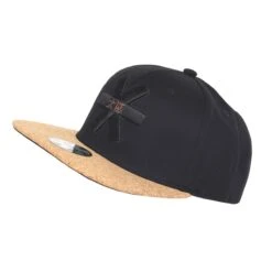 Osaka Snapback Cap (Black-Cork)