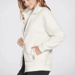 Skechers Go Lounge Downtime Womens Jacket (Off White) -Sports Apparel Store Ske W3JA239 OFWT 2