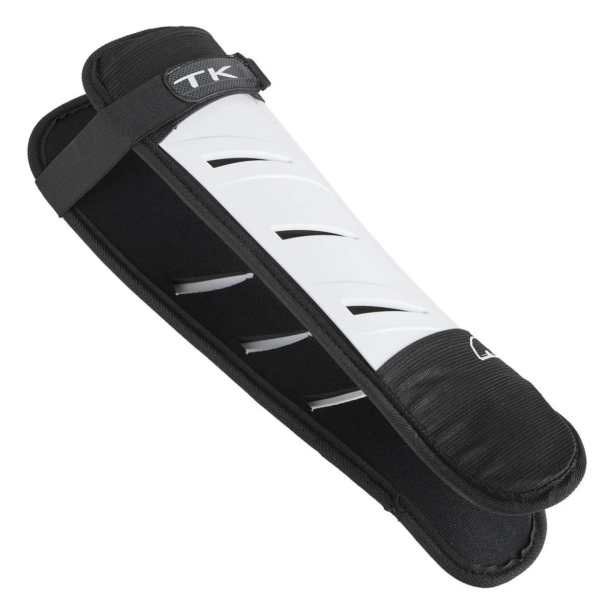 TK 1 Hockey Shin Guards (White-Black) 2 TK 1 Hockey Shin Guards (White-Black) - Image 2