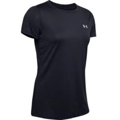Under Armour Womens Tech Twist Tank (Black-Metallic Silver)