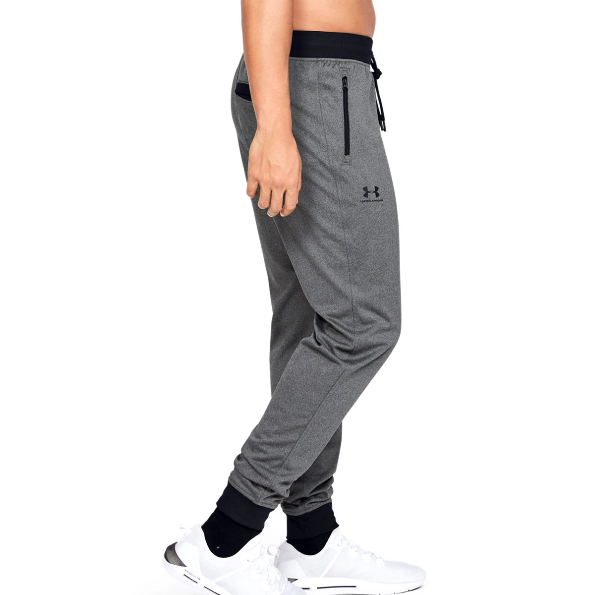 Under Armour Sportstyle Tricot Jogger (Carbon Heather-Black) 2 Under Armour Sportstyle Tricot Jogger (Carbon Heather-Black) - Image 2