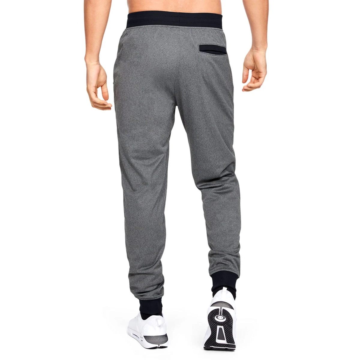 Under Armour Sportstyle Tricot Jogger (Carbon Heather-Black) 3 Under Armour Sportstyle Tricot Jogger (Carbon Heather-Black) - Image 3