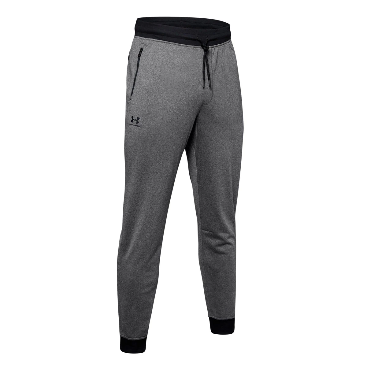 Under Armour Sportstyle Tricot Jogger (Carbon Heather-Black) 1 Under Armour Sportstyle Tricot Jogger (Carbon Heather-Black)