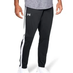 Under Armour Sportstyle Pique Track Pant (Black-White)