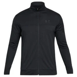 Under Armour Sportstyle Pique Track Jacket (Black-Black) -Sports Apparel Store Und 1313204 001 3
