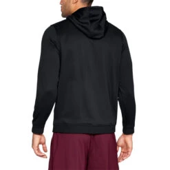Under Armour Fleece Armour PO Mens Hoodie (Black) -Sports Apparel Store Und 1320743 001 2