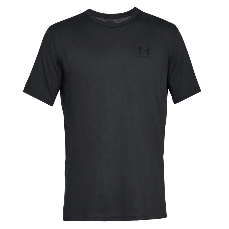Under Armour Sportstyle Left Chest Logo Mens T-Shirt (Black-Black) 2 Under Armour Sportstyle Left Chest Logo Mens T-Shirt (Black-Black) - Image 2
