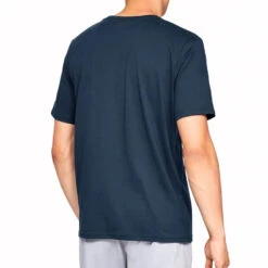 Under Armour Sportstyle Left Chest Logo Mens T-Shirt (Academy-Black) -Sports Apparel Store Und 1326799 408 2