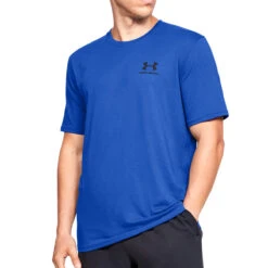 Under Armour Sportstyle Left Chest Logo Mens T-Shirt (Versa Blue)