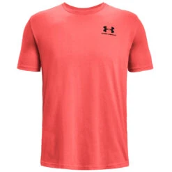 Under Armour Sportstyle Left Chest Logo Mens T-Shirt (Venom Red-Black)