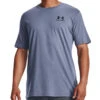 Under Armour Sportstyle Left Chest Logo Mens T-Shirt (Aurora Purple--Black)