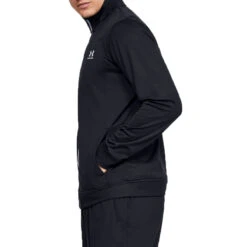Under Armour Mens Sportstyle Tricot Jacket (Black-Onyx White)