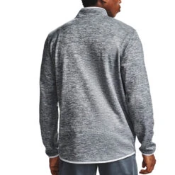 Under Armour UA Armour Fleece 1/2 Zip Mens Top (Halo Gray-Halo Gray) -Sports Apparel Store Und 1357145 014 2
