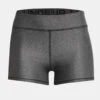 Under Armour Womens HG Armour Mid Rise Shorty (Charcoal-Light Heather)