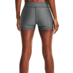 Under Armour Womens HG Armour Mid Rise Shorty (Charcoal-Light Heather) -Sports Apparel Store Und 1360925 019 2