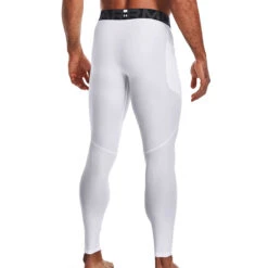 Under Armour Mens HG Leggings (White-Black) 6 Under Armour Mens HG Leggings (White-Black) -Sports Apparel Store Und 1361586 100 2