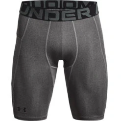 Under Armour Mens HG Pocket Long Shorts (Carbon Heather-Black)