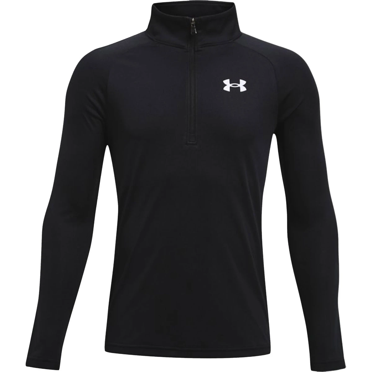 Under Armour UA Tech 2.0 Junior Half Zip (Black-White) 1 Under Armour UA Tech 2.0 Junior Half Zip (Black-White)