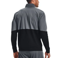 Under Armour Pique Track Jacket (Pitch Gray-White) -Sports Apparel Store Und 1366202 012 2