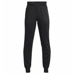 Under Armour Boys Fleece Joggers (Black-Black)