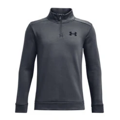 Under Armour Boys Fleece 1/4 Zip (Pitch Gray-Black)
