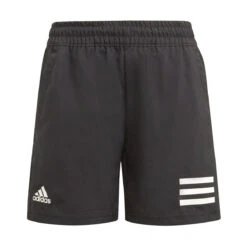 Adidas Club Stripe Boys Shorts (Black-White)