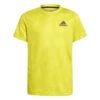 Adidas AO Boys Tee (Acid Yellow-Wild Pine-White)