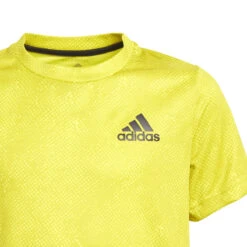 Adidas AO Boys Tee (Acid Yellow-Wild Pine-White) -Sports Apparel Store adi GQ2232 3