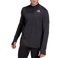 Adidas Own The Run Half Zip Mens Top (Black)