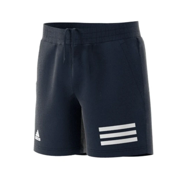 Adidas Club Stripe Boys Shorts (Legend Ink-White) 1 Adidas Club Stripe Boys Shorts (Legend Ink-White)