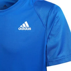 Adidas Club 3 Stripe Boys Tee (Bold Blue-White) -Sports Apparel Store adi H34768 2