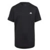 Adidas Club 3 Stripe Boys Tee (Black)