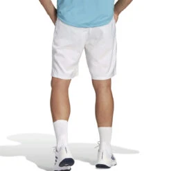 Adidas Club 3 Stripe Mens 9 Inch Shorts (White) -Sports Apparel Store adi HS3251 9 3