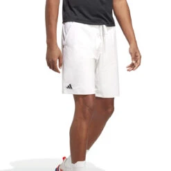 Adidas Ergo Mens 7inch Tennis Shorts (White)
